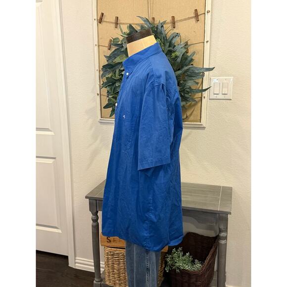 RESISTOL Rodeo Gear Blue S/S Button Down Western Shirt size XL - Picture 7 of 9